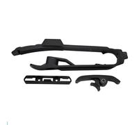 Garde de chaîne Convient pour KTM SX SXF XC XCF XCFW SMR 125 250 300 350 450 2007-2020 Kit de protection de pièce coulissante de curseur de chaîne de serrage Couvercle De Chaîne(Black 3 Piece Set)