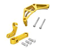 Garde de chaîne Convient pour Suzuki DRZ400S DRZ400SM 2000-2024, couvercle de chaîne de protection de pignon avant, bras de débrayage, butée de câble Couvercle de Protection(Gold Set)