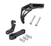 Garde de chaîne Convient pour Suzuki DRZ400S DRZ400SM 2000-2024, couvercle de chaîne de protection de pignon avant, bras de débrayage, butée de câble Couvercle de Protection(Black Set)