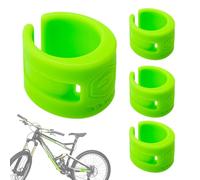 Garde de chaîne en caoutchouc pour la protection de chaîne de chaîne - Garde de chaîne de vélo de 4 pièces, autocollants de protection B Wrap Chaîne de vélo Care de la chaîne de bicyclette E Hadès