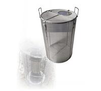 Garde de filtre de pompe en acier inoxydable, filet de Protection de pompe à eau, barrière d'étang, couvercle de Protection de puisard rond(8mm/0.31in,10.2x15.8in)