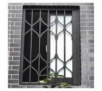 Garde De Sécurité De Fenêtre Rétractable Personnalisable, Clôture De Protection Robuste Extensible Et Verrouillable For Bureaux/sous-sols - Grille De Fenêtre Pliante Anti-effraction(100x120cm)