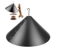 Garde d'écureuil PRISTBaffle à l'épreuve de l'écureuil - Grand Garde d'oiseaux à Oiseaux avec Protection enveloppante, Dissuasion de l'écureuil de Montage à pôle Pratique, Bouclier d'écureuil