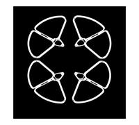 Garde d'hélice Compatible avec D Phantom 4 Pro 4P 4A 4 pièces Protecteur de Drone à dégagement Rapide Couverture de pièce de Rechange de Pare-Chocs Compatible avec la série D Phantom(White)