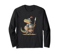 Garde Dinosaure Cool en Costume de Chevalier pour garçons et Filles Manche Longue