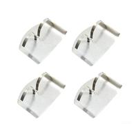 Garde-Doigt Ajustable Acier pour Découpe Sûre(Double) | Acier inoxydable pour robuste, protection anti-coupure, pour idéal émincer légumes, lot de 4 pièces