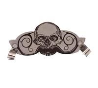Garde-gobelet à moustache - Protecteur de boisson en forme de tête de mort en acier inoxydable | Bouclier décoratif de tasse de moustache de 7,5x3 cm | Fournitures de boisson multifonctionnelles