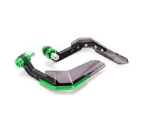 Garde-main Protecteur Levier Protecteur Universel Modification Équipement De Protection CNC En Alliage D'aluminium Moto Garde-main Bouclier Coupe-vent(Green)