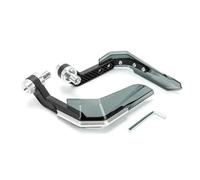 Garde-main Protecteur Levier Protecteur Universel Modification Équipement De Protection CNC En Alliage D'aluminium Moto Garde-main Bouclier Coupe-vent(Silver)