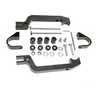 Garde-Mains Neige pour moto Kit Fixation pour aluminium Garde-Mains | Alliage pour aluminium , rÃ©sistance mÃ©tÃ©o, compatible Powermadd pour sentinel, mat, montage rapide
