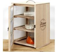 Cook Concept Garde-manger Ka4717 bois (pauwlonia) beige H39×L28,2×P24 cm 2 plateaux amovibles