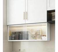 Garde-manger mural moderne en alliage d'aluminium avec portes en S pour économiser de l'espace Se Rack et assaisonnement polyvalent Salle de bain et armoire Ga Sto