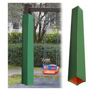 Garde Poteau De Basket Ball 213 Cm Protection De Poteaux pour Aire De Jeux, 4x4 6x6 8x8 Protection Carrée Anti-Collision pour Poteaux, pour Gymnase Et École(Green,10"x10" (25x25cm))