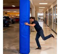 Garde Poteau De Basket Ball Enveloppe De Poteau De Support De Garage, 10x10, 13x13, 15x15, 18x18, 20x20 Cm, Rembourrage De Poteau De Panier De Basket Carré Personnalisable(Blue,H 92cm,20x20cm Pole)