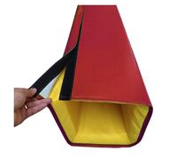 Garde Poteau De Basket Ball Hauteur 152 Cm Protection pour Poteau De Basket Carré, Extérieur, Auto-adhésive 8x8 12x12 16x16 20x20 Protection pour Poteau Résistante(Red,2x2 in/5 x 5 cm)
