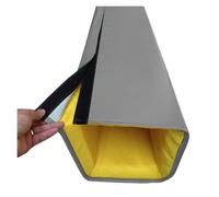 Garde Poteau De Basket Ball Hauteur 152 Cm Protection pour Poteau De Basket Carré, Extérieur, Auto-adhésive 8x8 12x12 16x16 20x20 Protection pour Poteau Résistante(Grey,19x19 In/48.2x48.2cm)