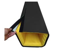 Garde Poteau De Basket Ball Hauteur 152 Cm Protection pour Poteau De Basket Carré, Extérieur, Auto-adhésive 8x8 12x12 16x16 20x20 Protection pour Poteau Résistante(Black,19x19 In/48.2x48.2cm)
