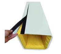 Garde Poteau De Basket Ball Hauteur 152 Cm Protection pour Poteau De Basket Carré, Extérieur, Auto-adhésive 8x8 12x12 16x16 20x20 Protection pour Poteau Résistante(White,19x19 In/48.2x48.2cm)