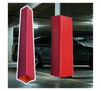 Garde Poteau De Basket Ball Hauteur 183 Cm Protection pour Poteau De Garage, Personnalisable Protection Décorative pour Poteau De sous-Sol, Protection Toutes Saisons(Red,28x28cm/11x11in)