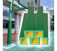 Garde Poteau De Basket Ball Lot de 5 ou 10 coussinets carrés pour panier de basket-ball d'extérieur, tapis de protection anti-vibrations toutes saisons pour terrains de jeux, garages et chantiers(5 pc