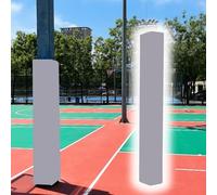 Garde Poteau De Basket Ball Rembourrage Autocollant Poteau Garage Carré, Hauteur 1,5 M, Protection en Mousse pour Poteau en Métal/béton, Protection Anti-Collision Réutilisable(Gray,6"x6"(15x15cm))