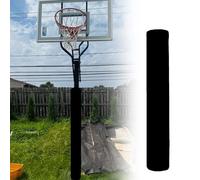 Garde Poteau De Basket Ball Rembourrage Panier Basket Poteau Rond, Coussinets Sécurité Enveloppants Gris Bleu Noir avec Attaches en Nylon - H 60, 120, 180, 240, 305 Cm(Black H 120cm,Dia 140mm)