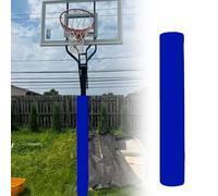 Garde Poteau De Basket Ball Rembourrage Panier Basket Poteau Rond, Coussinets Sécurité Enveloppants Gris Bleu Noir avec Attaches en Nylon - H 60, 120, 180, 240, 305 Cm(Blue H 180cm,Dia 114mm)