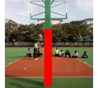 Garde Poteau De Basket Ball Rembourrage Poteau Basket Carré, Hauteur 150/180 Cm, Garage, Compatible avec Poteaux 7 X 7, 10 X 10, 12 X 12, 15 X 15, 30 X 30 Cm,(Red 150cm,18x18cm)