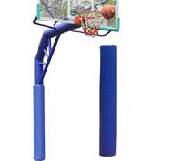 Garde Poteau De Basket Ball Rembourrage Rond Poteau Basket-Ball, 1.8 M Haut, Résistant Aux Intempéries, Poteau Enveloppant, Coussinets Sécurité Poteau D'auvent(Blue,Dia 2in(5cm))