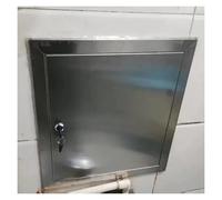 Garde Poteau De Basket Ball Trappe D'accès en Acier Inoxydable, Petite Trappe Carrée pour Services De Plomberie avec Serrure Et Clé, Panneau D'accès pour La Plomberie(16x24inch/400x600mm)