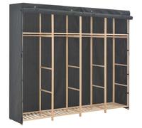 Garde-robe 200x40x170 cm Tissu Penderie Armoire Rangement Etagère vidaXL