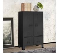 Garde-robe - AKOZON - AKO7867916670986 - Anthracite - Acier - 2 étagères réglables