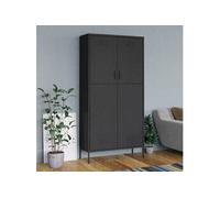 Vidaxl Garde-Robe Anthracite 90x50x180 Cm Acier Gris