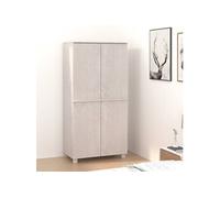 vidaXL Garde-robe HAMAR Blanc 89x50x180 cm Bois massif de pin 340481