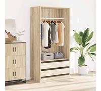 vidaXL Garde-robe Chêne Sonoma 30x50x200 cm Bois d'ingénierie Marron