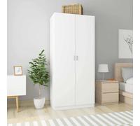 Garde-robe Armoire de Rangement Organisateur Noir Bois d’Ingénierie vidaXL