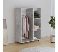 Garde-robe Armoire Rangement Vêtements Buanderie Blanc Bois d'Ingénierie vidaXL