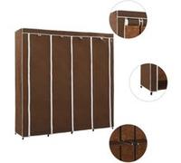 vidaXL Garde-robe avec 4 Compartiments Penderie Armoire de Rangement Etagère à Vêtements Meuble de Rangement Organisateur Chambre à Coucher Brun https://www.fnac.com/mp45219216/vidaXL-Garde-robe-avec-4-compartiments-Marron-175x45x170-cm/w-4?oref=692263b2-fe0d-114a-1707-9cdab6c0aee8