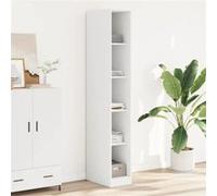 vidaXL Garde-robe Blanc 30x50x200 cm Bois d'ingénierie