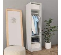 vidaXL Armoire garde-robe Organisateur de chambre Blanc Bois d’ingénierie