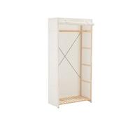 vidaXL Garde-Robe Blanc 79 x 40 x 170 cm Tissu