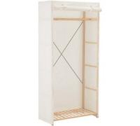 vidaXL Garde-Robe Blanc 79 x 40 x 170 cm Tissu