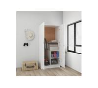 vidaXL Garde-robe Blanc 82,5x51,5x180 cm Aggloméré 180 cm