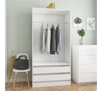 Garde-robe Armoire de Rangement Chambre Chêne Sonoma Bois d’Ingénierie vidaXL