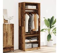 Garde-robe chêne artisanal 80x50x200 cm bois d'ingénierie vidaXL
