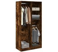 Vidaxl Garde-Robe Chêne Fumé 100x50x200 Cm Bois D'ingénierie Marron