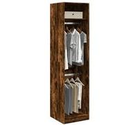 vidaXL Garde-robe chêne fumé 50x50x200 cm bois d'ingénierie Marron