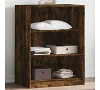 Garde robe chêne fumé 77x48x102 cm bois d ingénierie chêne fumé G