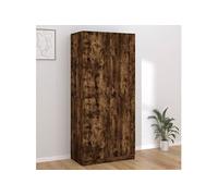 Garde-robe Chêne fumé 90x52x200 cm Bois d'ingénierie815354