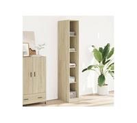 vidaXL Garde-robe Chêne Sonoma 30x50x200 cm Bois d'ingénierie Marron